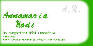 annamaria modi business card